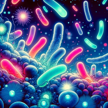 Explica por qué algunas bacterias brillan en la oscuridad.