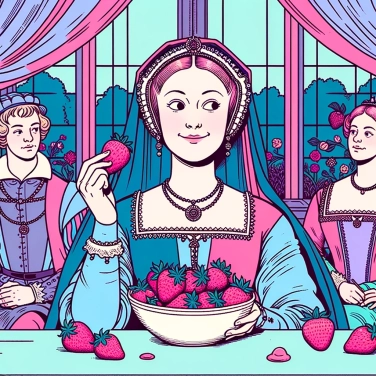 Explica por qué Anne Boleyn se negaba a comer fresas en público.