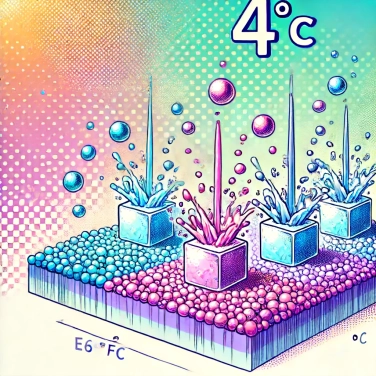 Explica por qué el agua tiene su mayor densidad a 4°C.