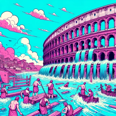 Explica por qué el Coliseo de Roma era inundable.