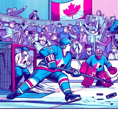 Explica por qué el hockey es considerado como el deporte nacional en Canadá.