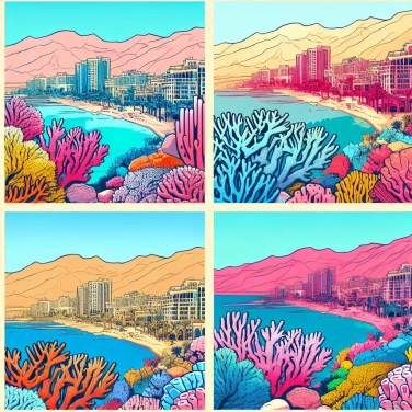 Explica por qué la ciudad de Eilat (en Israel) ofrece arrecifes de coral en medio del desierto.