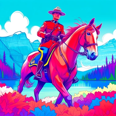 Explica por qué la Gendarmerie royale du Canada lleva uniformes rojos.