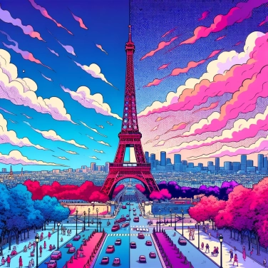 Explica por qué la Torre Eiffel fue pintada de rojo antes de ser azul.