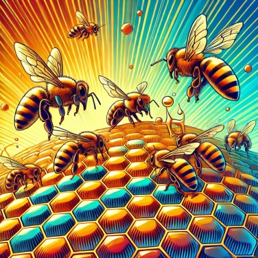 Explica por qué las abejas utilizan hexágonos para construir sus colmenas.