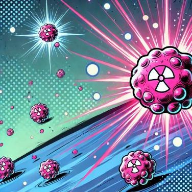 Explica por qué las células radioactivas pueden brillar en la oscuridad.