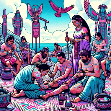 Explica por qué las civilizaciones antiguas practicaban el tatuaje ritual.