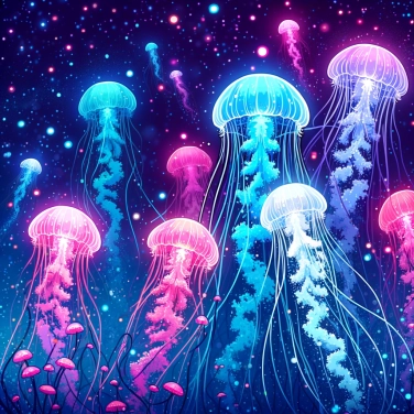 Explica por qué las medusas brillan en la oscuridad y cómo esta bioluminiscencia les ayuda a sobrevivir.