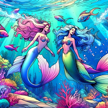 Explica por qué las sirenas son descritas como mitad mujeres, mitad peces.