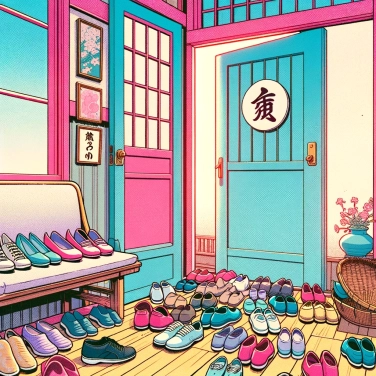 Explica por qué los japoneses se quitan los zapatos en la entrada de las casas.