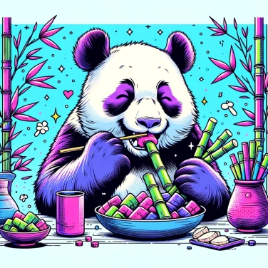 Explica por qué los pandas se alimentan principalmente de bambú.