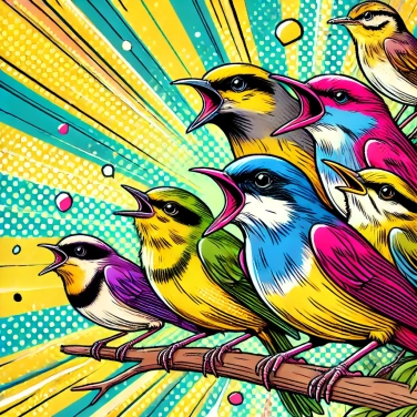 Explica por qué los picos de las aves cantoras suelen ser coloridos.