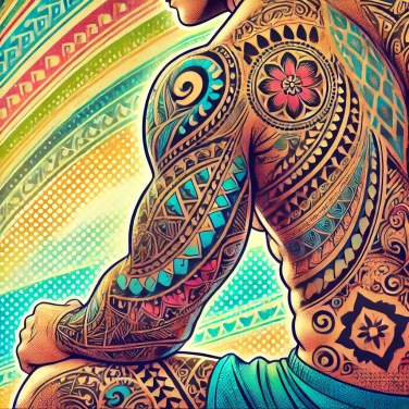 Explica por qué los tatuajes tribales de Polinesia tienen diseños tan complejos.