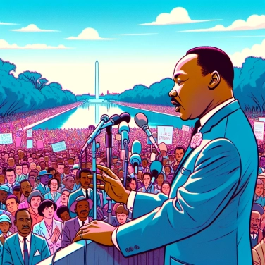 Explica por qué Martin Luther King Jr. pronunció su famoso discurso I have a dream en 1963.