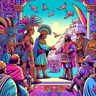 Explica por qué Moctezuma recibió a los conquistadores españoles.